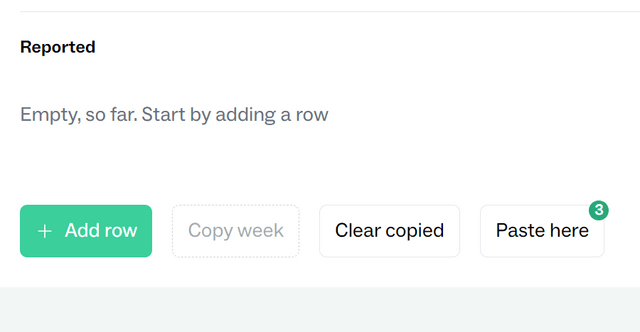 Copy and paste time reports